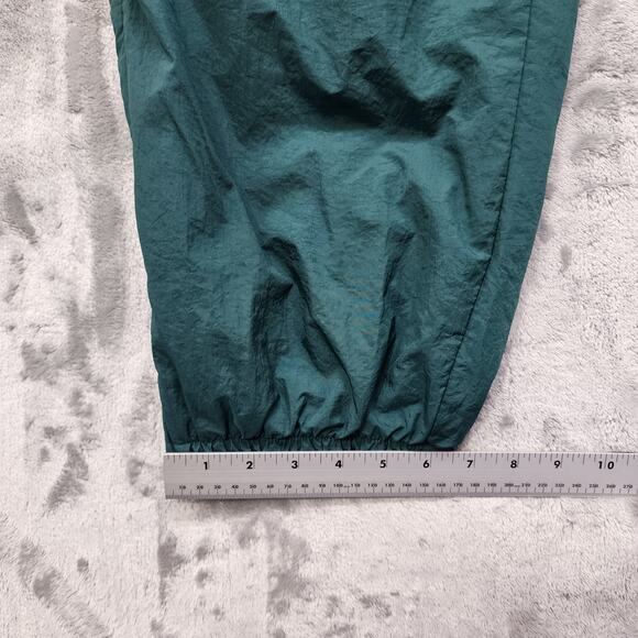 Vintage 1990s Nike Pants Mens XL Green Nylon Windbreaker Trackpants Zip Hem - Picture 12 of 13